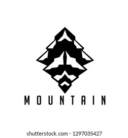 Mountain View Abstract Logo.