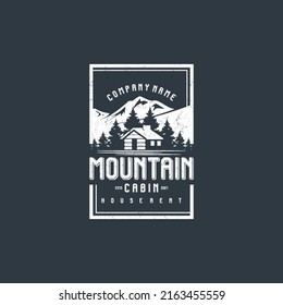 Mountain view with cabin for village house rent logo