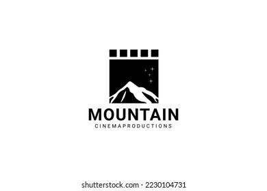 Mountain View With Film Reel For Cinema Studio