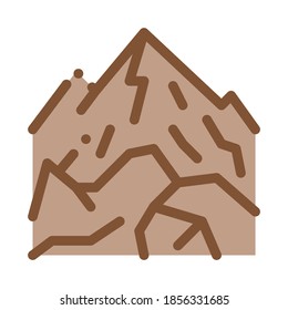 mountain view icon vector. mountain view sign. color symbol illustration