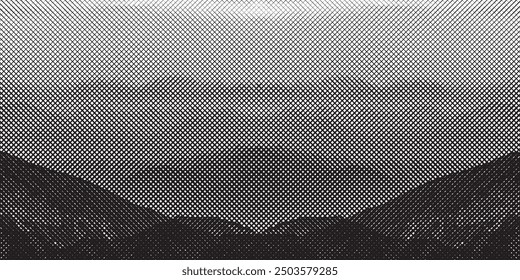 mountain view line pattern vector ilustration geometric-pattern, seamless-pattern, abstract-pattern background simple design
