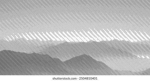 mountain view line pattern vector ilustration geometric-pattern, seamless-pattern, abstract-pattern background simple design