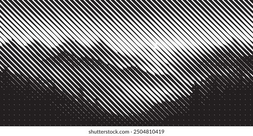 mountain view line pattern vector ilustration geometric-pattern, seamless-pattern, abstract-pattern background simple design