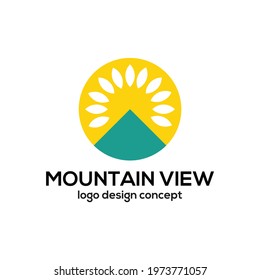 Mountain view logo design concept and inspiration
