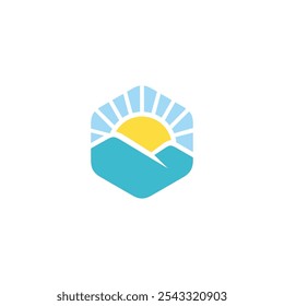 Plantilla de Vector de diseño de logotipo de Mountain View