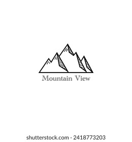 Monoline-Vektorgrafik für Logo, Vorlage, Symbol, Zeichen, Design usw.