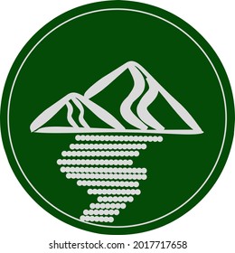 Mountain view symbol logo for your business.