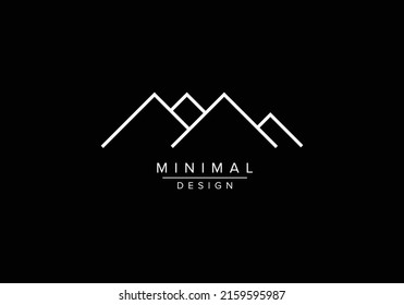 Mountain or village elements logos or vector design