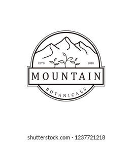 Mountain vintage logo design