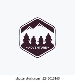 Design-Vintage-Logo-Design-Vektorgrafik, Design-Inspiration für Abenteuer