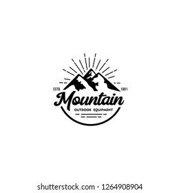 Mountain Vintage Logo Template