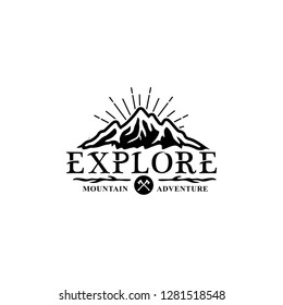 Mountain Vintage Logo Template