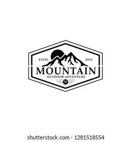 Mountain Vintage Logo Template