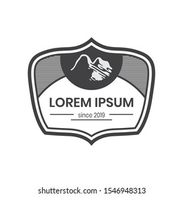 Mountain Vintage Logo Vector Design