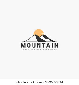 Mountains Logo Design Vector Template Stock Vector (Royalty Free) 415748542