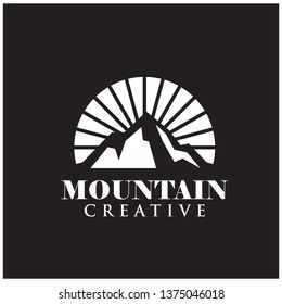 mountain vintage vector