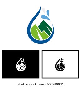 mountain water logo