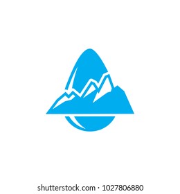 Mountain Water Logo Icon Design