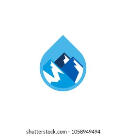 Mountain Water Logo Icon Design Stock Vector (Royalty Free) 1058949494 ...