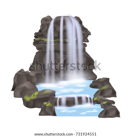 Similar – Foto Bild Wasserfall Urelemente