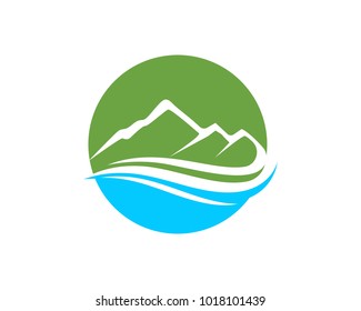 Mountain Waters Logo Symbols Stock Vector (Royalty Free) 1018101439 ...