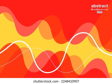 mountain wave orange summer technology theme background for advertisement banner,brochure,website landingpage, notebook cover vector eps.