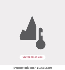 Mountain weather vector icon
