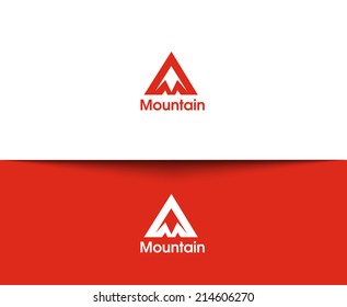 Mountain web Icons and vector logo