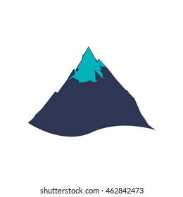Mountain winter cold  icon. Isolated and flat illustration. Vector graphic