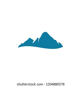 mountain, winter scene, logo icon 