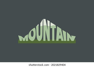 Logo de la tipografía de los gusanos de montaña. Montar la vista en palabras.