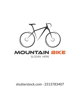 Mountainbike logo,vector icon on white background.