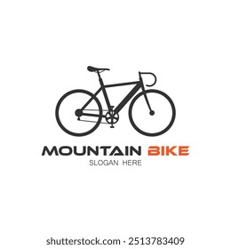 Mountainbike logo,vector icon on white background.