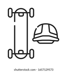 Mountainboarding black line icon. ATB. For cross country driving in summer. Pictogram for web page, mobile app, promo. UI UX GUI design element. Editable stroke.