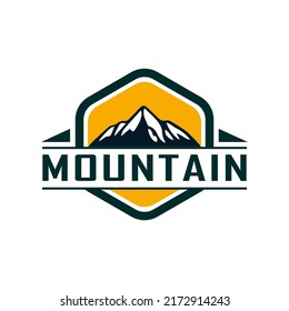 Mountaineer Badge Logo Design Mountaineer Badge Stock Vector (Royalty ...