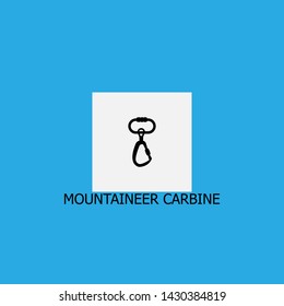 mountaineer carbine icon sign signifier vector