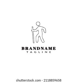 mountaineer logo icon design template modern vector illustration