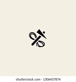 mountaineering equipment vector icon

