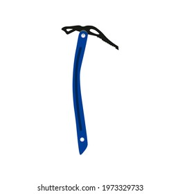 mountaineering ice ax icon on white background