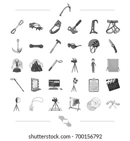 , mountaineering, sport, hobbies and other web icon in black styleshooting, mouse, tourism, icons in set collection. .