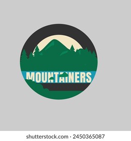 Mountainer adventure logo vector graphic of illustration