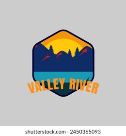 Mountainer adventure logo vector graphic of illustration