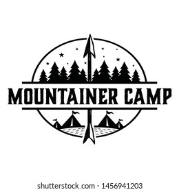 Mountainer Camp Outdoor Compass Logo