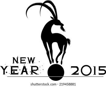 Mountain-goat symbol of the new year