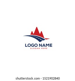 Mountain/Road Logo Design Template Full Vector EPS 10