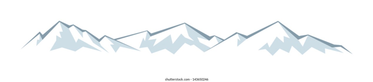 Image by Shutterstock Mountains Outline Graphic Men's Tee