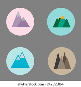 Mountains Stock Vector (Royalty Free) 242551864 | Shutterstock