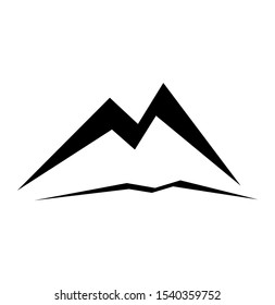 mountains of abstract icon illustration vector