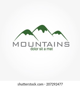 mountains abstract illustration