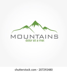 mountains abstract illustration